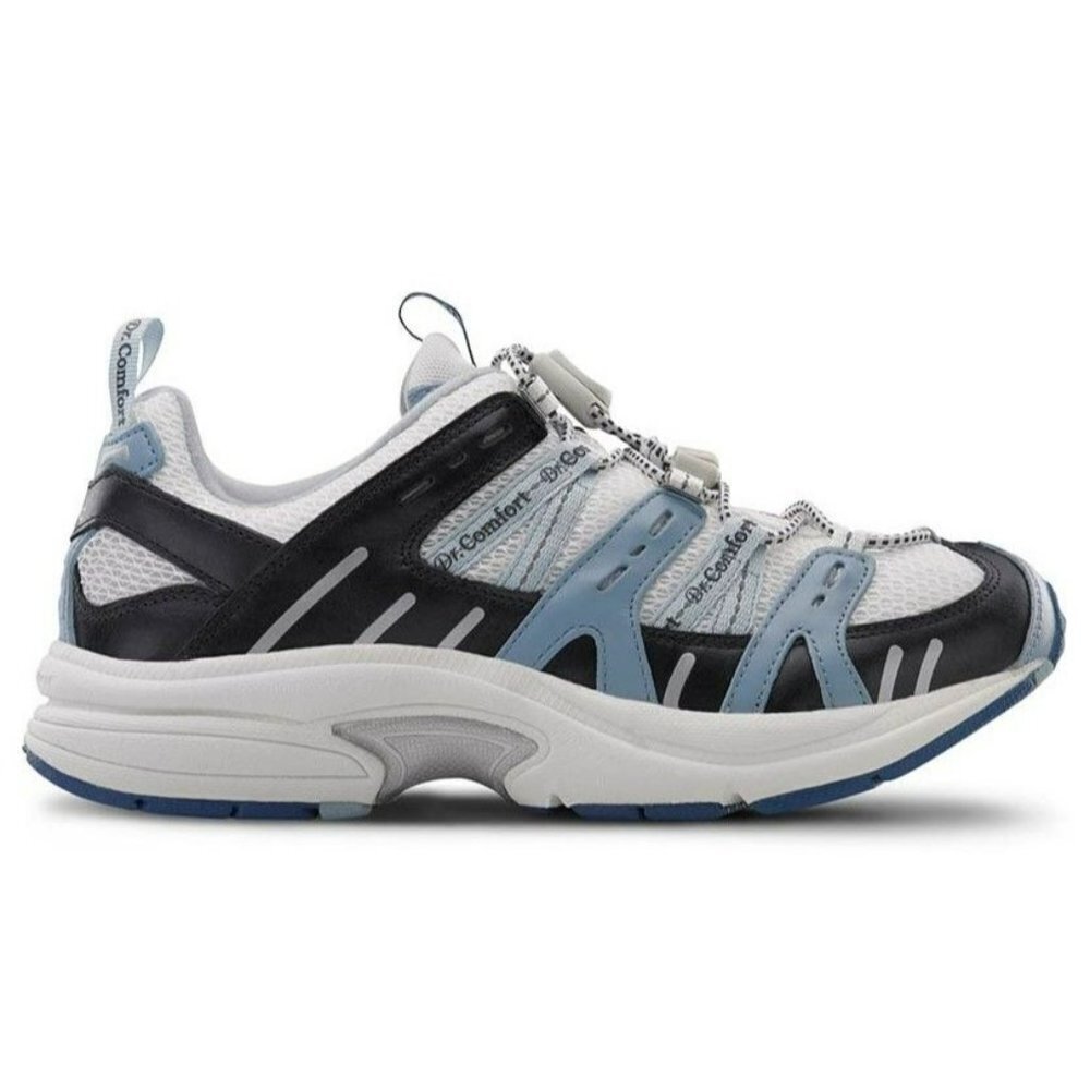 Dr. Comfort Refresh 3950 Women’s Athletic‎ Walking Shoes White/Blue, Size 6.5W